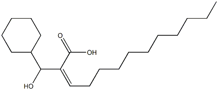 (Z)-2-(Hydroxycyclohexylmethyl)-2-tridecenoic acid Structure