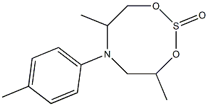 5,6,7,8-Tetrahydro-4,7-dimethyl-6-(4-methylphenyl)-4H-1,3,2,6-dioxathiazocine 2-oxide Structure