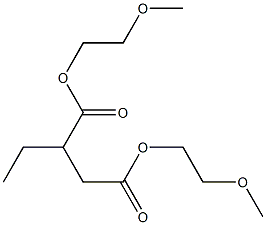 Ethylsuccinic acid bis(2-methoxyethyl) ester Structure