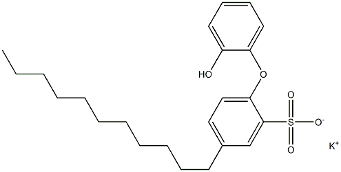 2'-Hydroxy-4-undecyl[oxybisbenzene]-2-sulfonic acid potassium salt Structure