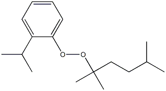 2-Isopropylphenyl 1,1,4-trimethylpentyl peroxide Struktur