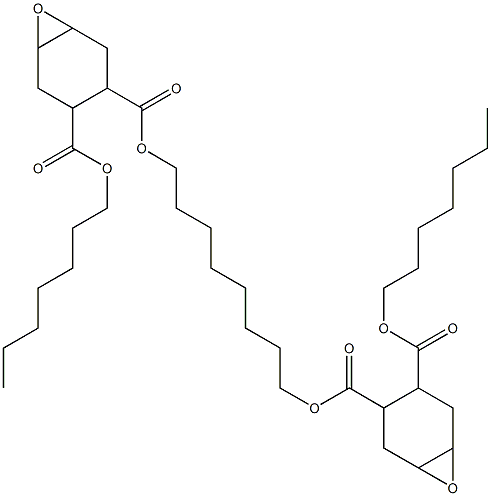 Bis[2-(heptyloxycarbonyl)-4,5-epoxy-1-cyclohexanecarboxylic acid]1,8-octanediyl ester,,结构式