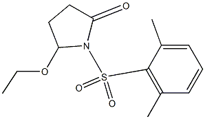 5-Ethoxy-1-[[2,6-dimethylphenyl]sulfonyl]pyrrolidin-2-one 结构式