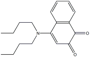 4-(Dibutylamino)naphthalene-1,2-dione 结构式