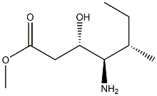 (3S,4R,5S)-5-Methyl-4-amino-3-hydroxyheptanoic acid methyl ester Structure