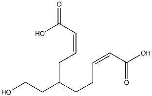 Bisisocrotonic acid 1-(2-hydroxyethyl)-1,2-ethanediyl ester Structure
