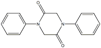 1,4-ジフェニルピペラジン-2,5-ジオン 化学構造式