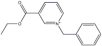 3-(Ethoxycarbonyl)-1-benzylpyridinium,,结构式