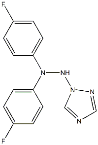 1-(1H-1,2,4-Triazol-1-yl)-2-[4-fluorophenyl]-2-(4-fluorophenyl)hydrazine,,结构式