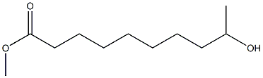 9-Hydroxycapric acid methyl ester 结构式