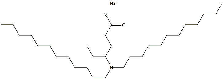 4-(Didodecylamino)hexanoic acid sodium salt,,结构式