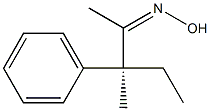 [Z,S,(+)]-3-Methyl-3-phenyl-2-pentanone oxime 结构式