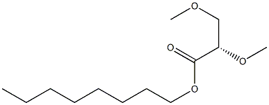 [S,(-)]-2,3-Dimethoxypropionic acid octyl ester Structure