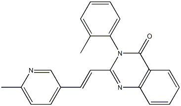 3-(2-Methylphenyl)-2-[2-(6-methyl-3-pyridyl)vinyl]quinazolin-4(3H)-one