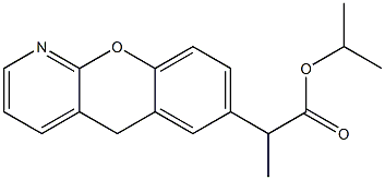 2-[5H-[1]Benzopyrano[2,3-b]pyridin-7-yl]propionic acid isopropyl ester Structure