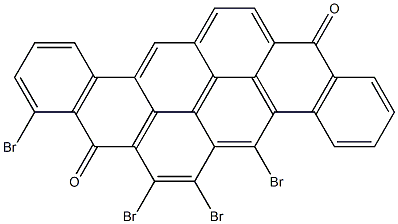 5,6,7,9-Tetrabromo-8,16-pyranthrenedione,,结构式