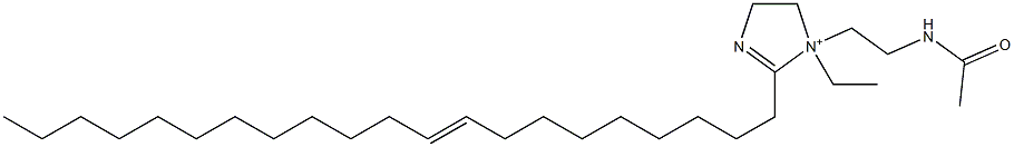 1-[2-(Acetylamino)ethyl]-1-ethyl-2-(9-henicosenyl)-2-imidazoline-1-ium 结构式