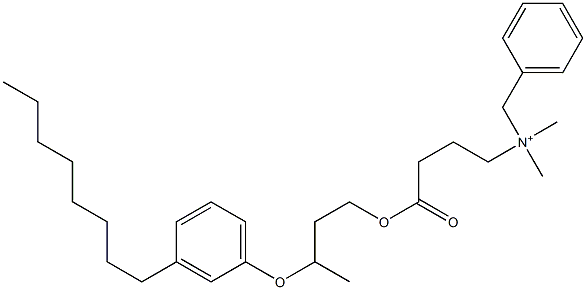 N,N-Dimethyl-N-benzyl-N-[3-[[3-(3-octylphenyloxy)butyl]oxycarbonyl]propyl]aminium