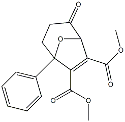 5-フェニル-2-オキソ-8-オキサビシクロ[3.2.1]オクタ-6-エン-6,7-ジカルボン酸ジメチル 化学構造式
