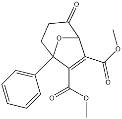 2-Oxo-5-phenyl-8-oxabicyclo[3.2.1]octa-6-ene-6,7-dicarboxylic acid dimethyl ester Structure