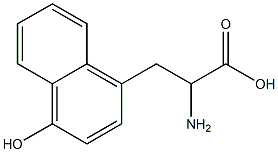 2-Amino-3-(4-hydroxy-1-naphthalenyl)propionic acid Structure