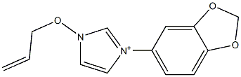 1-(2-Propenyloxy)-3-[3,4-(methylenedioxy)phenyl]-1H-imidazol-3-ium Structure