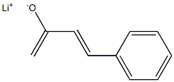 Lithium(3E)-4-phenyl-1,3-butadiene-2-olate Struktur