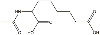 2-Acetylaminooctanedioic acid Struktur