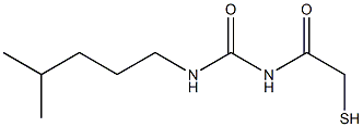 1-Isohexyl-3-(mercaptoacetyl)urea,,结构式