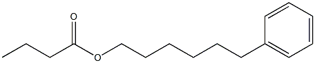 Butanoic acid 6-phenylhexyl ester,,结构式