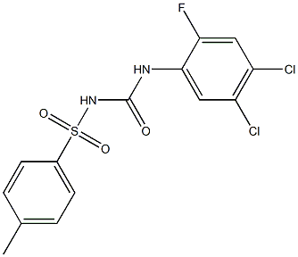 1-(4,5-Dichloro-2-fluorophenyl)-3-(4-methylphenylsulfonyl)urea Structure