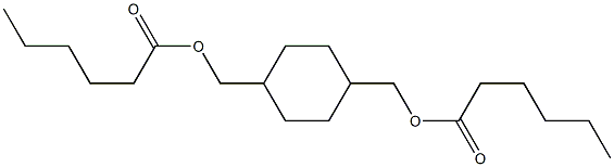 1,4-Cyclohexanedimethanol dihexanoate 结构式