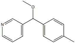 3-[Methoxy(p-tolyl)methyl]pyridine Structure