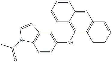 9-[(1-Acetyl-1H-indol-5-yl)amino]acridine Structure