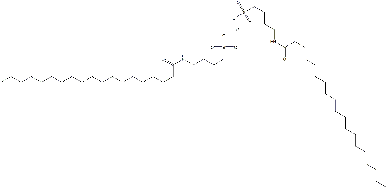 Bis[4-[(1-oxononadecyl)amino]-1-butanesulfonic acid]calcium salt Structure