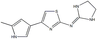 2-(Imidazolidin-2-ylidene)amino-4-(2-methyl-1H-pyrrol-4-yl)thiazole Structure