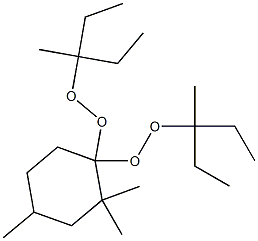 2,2,4-Trimethyl-1,1-bis(1-ethyl-1-methylpropylperoxy)cyclohexane Struktur