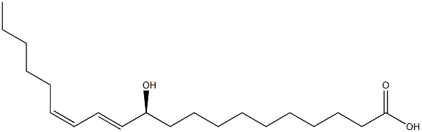 [S,12E,14Z,(+)]-11-Hydroxy-12,14-icosadienoic acid Struktur