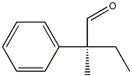 [S,(+)]-2-Methyl-2-phenylbutyraldehyde Structure