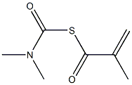 N,N-ジメチルカルバミド酸メタクリル酸チオ無水物 化学構造式