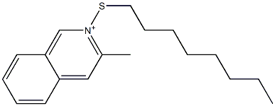2-Octylthio-3-methylisoquinolinium 结构式