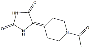 5-(1-Acetylpiperidin-4-ylidene)imidazolidine-2,4-dione,,结构式