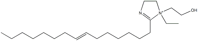 1-Ethyl-1-(2-hydroxyethyl)-2-(7-pentadecenyl)-2-imidazoline-1-ium Structure