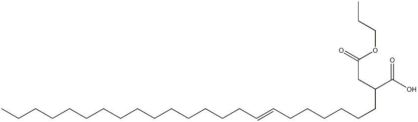 2-(7-トリコセニル)こはく酸1-水素4-プロピル 化学構造式