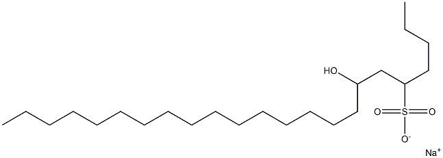 7-Hydroxytricosane-5-sulfonic acid sodium salt 结构式