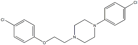 1-[2-(4-Chlorophenoxy)ethyl]-4-(4-chlorophenyl)piperazine