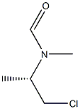 (+)-N-[(S)-2-クロロ-1-メチルエチル]-N-メチルホルムアミド 化学構造式