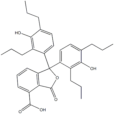  1,3-Dihydro-1,1-bis(3-hydroxy-2,4-dipropylphenyl)-3-oxoisobenzofuran-4-carboxylic acid