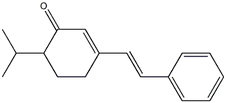 6-Isopropyl-3-[(Z)-2-(phenyl)ethenyl]-2-cyclohexen-1-one,,结构式