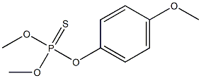 Thiophosphoric acid O,O-dimethyl O-[p-methoxyphenyl] ester,,结构式